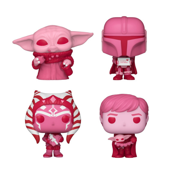 Star Wars Valentines Pocket POP! Vinyl Figuren 4er-Pack 4 cm