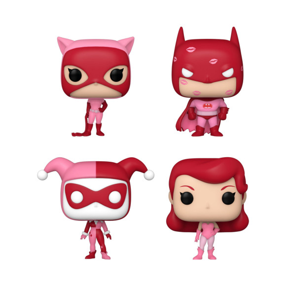 DC Comics Valentines Pocket POP! Vinyl Figuren 4er-Pack 4 cm