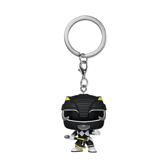 Power Rangers 30th POP! Vinyl Schlüsselanhänger 4 cm Black Ranger Display (12)