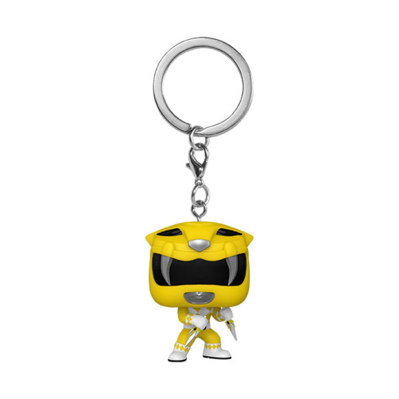 Power Rangers 30th POP! Vinyl Schlüsselanhänger 4 cm Yellow Ranger Display (12)
