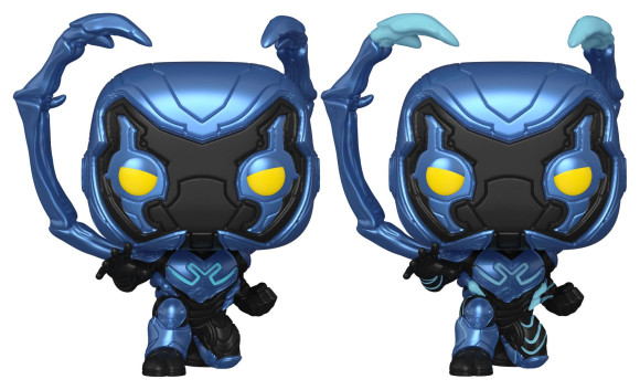 Blue Beetle POP! Movies Vinyl Figuren Blue Beetle w/CH 9 cm Sortiment (6)