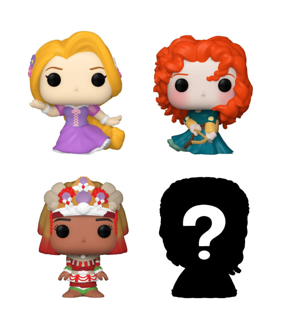 Disney Princesses Bitty POP! Vinyl Figuren 4er-Pack Rapunzel 2,5 cm