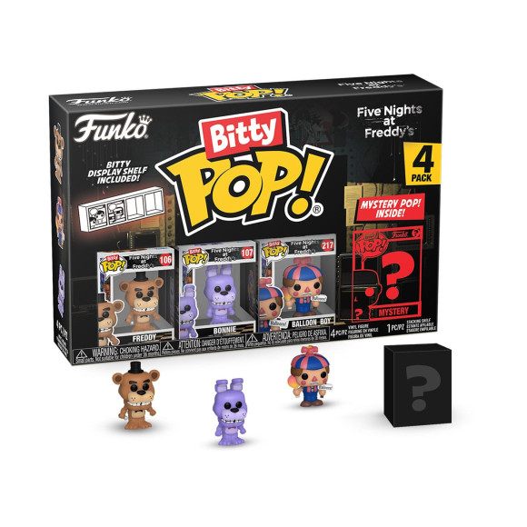 Five Nights at Freddy's Bitty POP! Vinyl Figuren 4er-Pack Freddy 2,5 cm