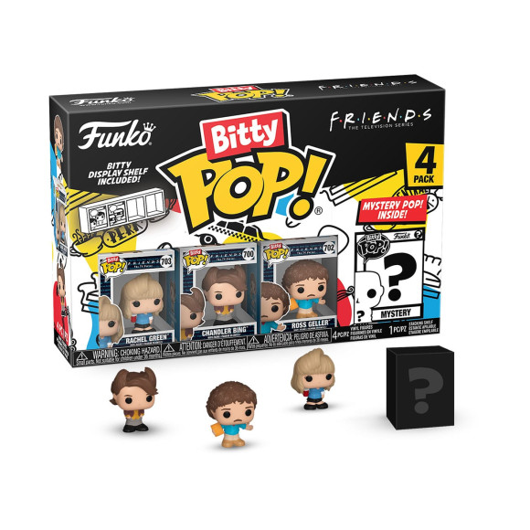 Friends Bitty POP! Vinyl Figuren 4er-Pack 80's Rachel 2,5 cm