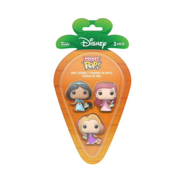 Disney Pocket POP! Vinyl Figuren 3er-Pack Disney Princess R/A/J 4 cm