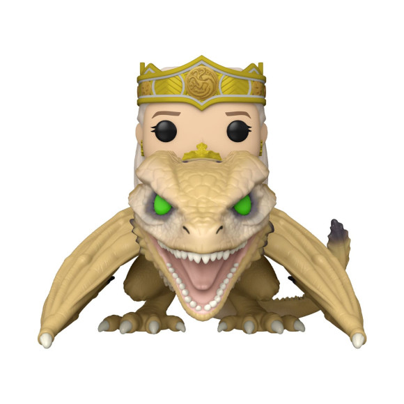 House of the Dragon POP! Rides Super Deluxe Vinyl Figur Rhaenyra w/ Syrax 15 cm