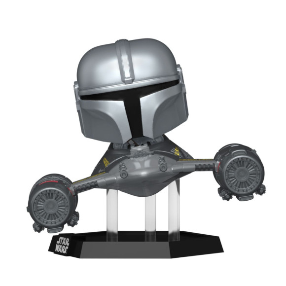 Star Wars: The Mandalorian POP! Rides Vinyl Figur Mandalorian in N1 Starfighter 15 cm