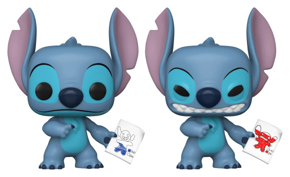 Lilo & Stitch POP! Vinyl Figur Stitch with Mood Chart 9 cm