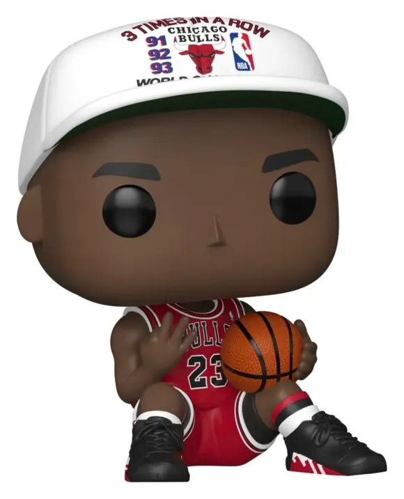 NBA Legends POP! Sports Vinyl Figur Chicago Bulls: Michael Jordan 3 Times in a Row 9 cm