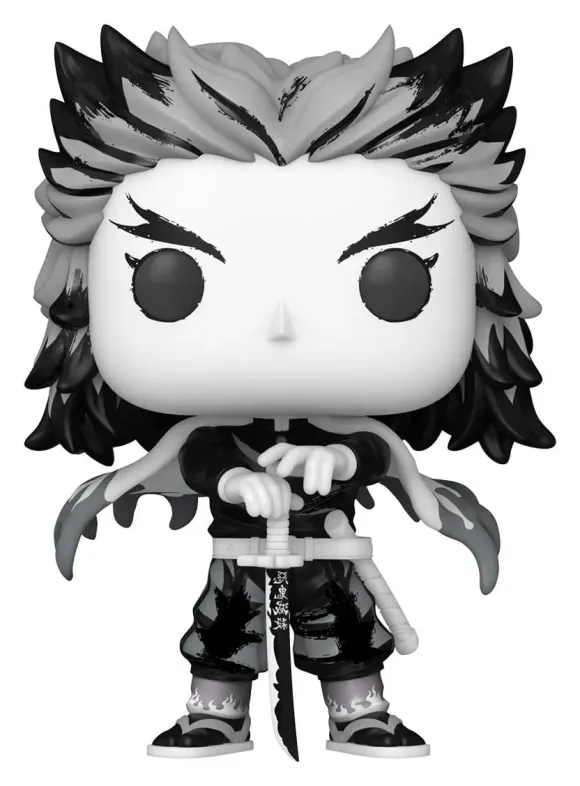 Demon Slayer: Kimetsu no Yaiba POP! Animation Vinyl Figuren Rengoku(Sumi-Ink) 9 cm