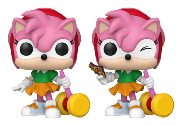 Sonic - The Hedgehog POP! Games Vinyl Figuren Amy Rose with Piko Hammer with Chase 9 cm Sortiment (6)