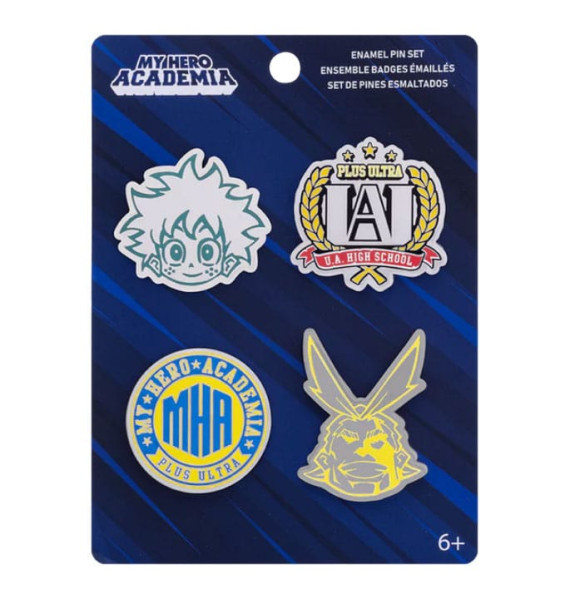 My Hero Academia POP! Pin Ansteck-Pins 4er-Set UA High 10 cm