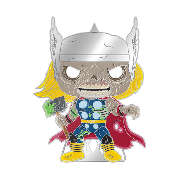 Marvel Zombie Loungefly POP! Pin Ansteck-Pin Thor (Glow-in-the-Dark) 10 cm