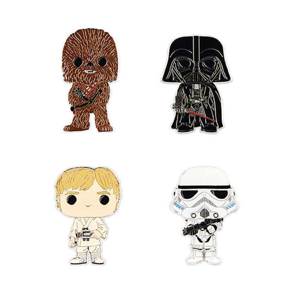 Star Wars POP! Pin Ansteck-Pins 4er-Set 10 cm