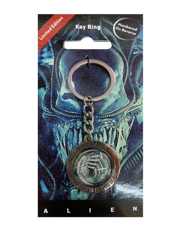 Alien Metall Schlüsselanhänger In Space No One Can Hear You Scream
