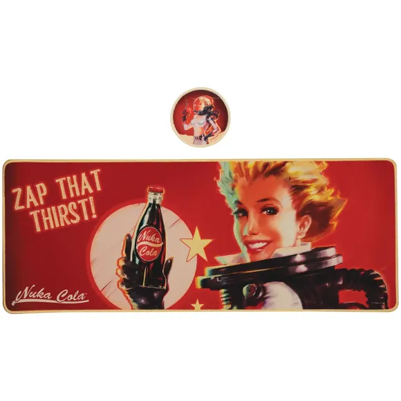 Fallout Schreibtischunterlage & Untersetzer Nuka-Cola         