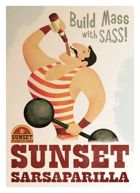 Fallout Kunstdruck Sunset Sarsaparilla Limited Edition 42 x 30 cm