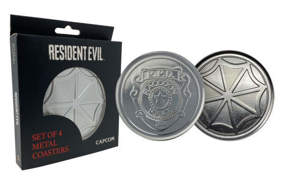 Resident Evil Untersetzer 4er-Pack Police & Logo