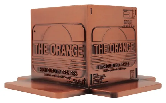 Metal Gear Solid 2 Replik Cardboard Box Antique Gold    