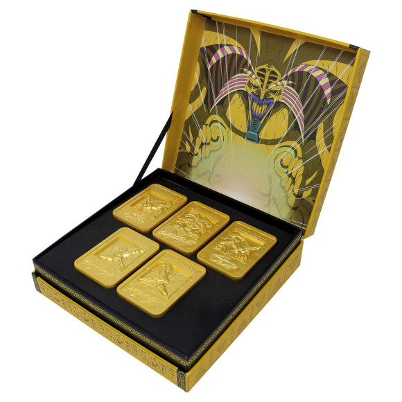 Yu-Gi-Oh! Metallbarren 5er-Set Exodia the Forbidden One Limited Edition (vergoldet)