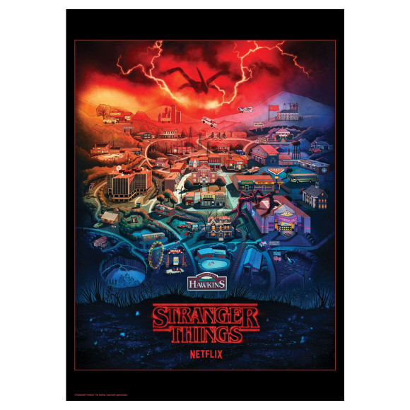 Stranger Things Kunstdruck Limited Edition 42 x 30 cm