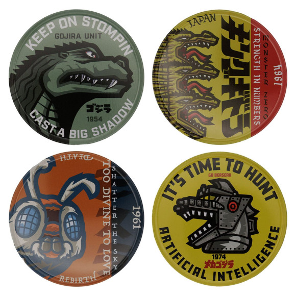 Godzilla Untersetzer 4er-Pack
