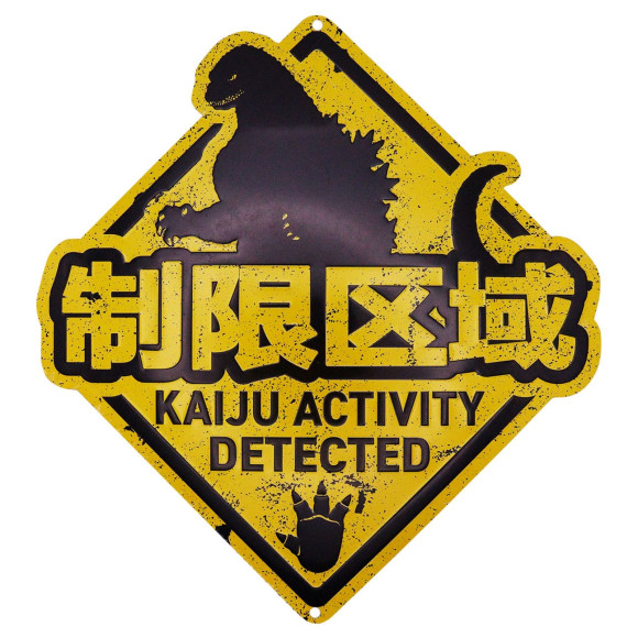 Godzilla Blechschild Kaiju