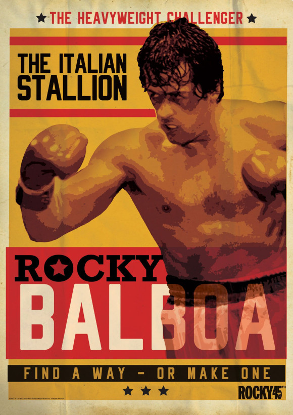 Rocky Kunstdruck Rocky 45th Anniversary 42 x 30 cm