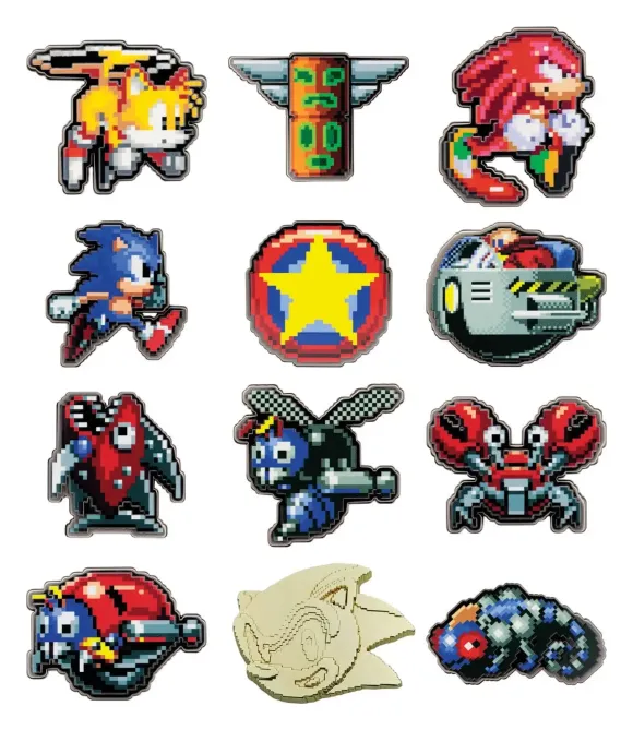 Sonic The Hedgehog Mystery Ansteck-Pins Blind Box Display (12)