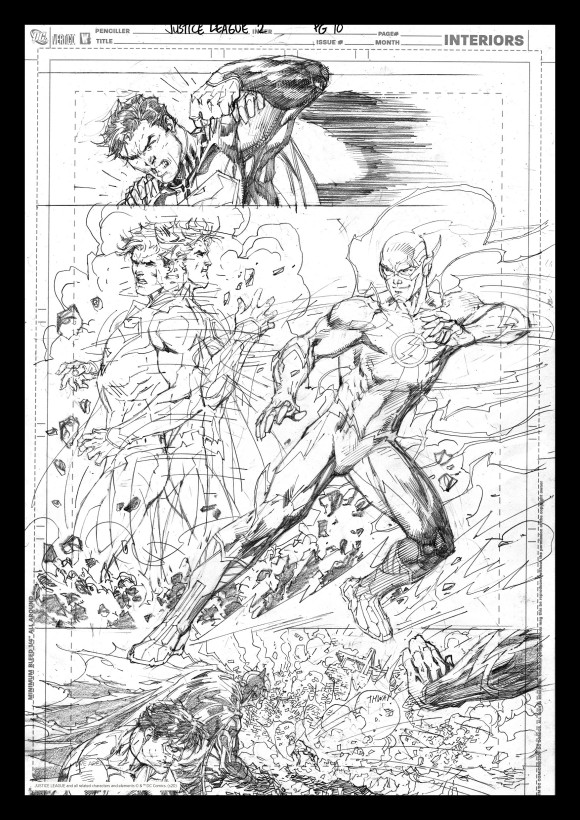 DC Comics Kunstdruck Superman & Flash Comic Book Art Print 42 x 30 cm