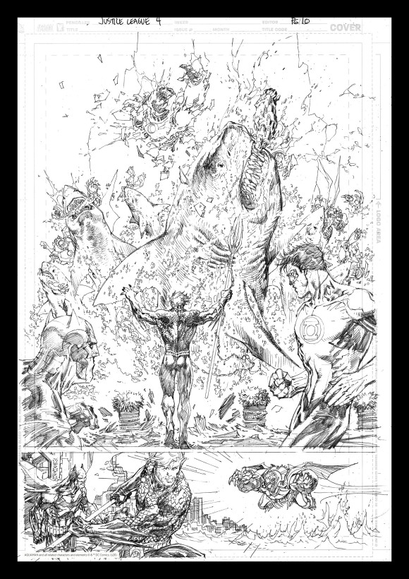 DC Comics Kunstdruck Aquaman Comic Book Art Print 42 x 30 cm