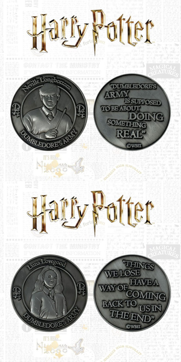 Harry Potter Sammelmünzen Doppelpack Dumbledore's Army: Neville & Luna Limited Edition