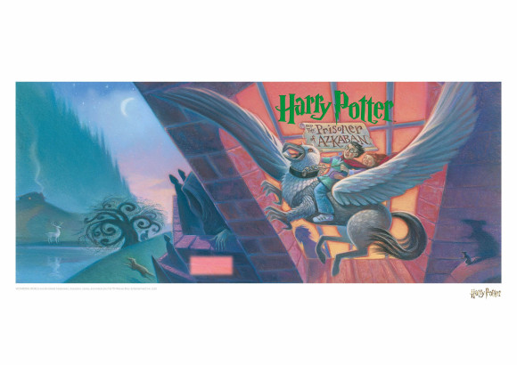 Harry Potter Kunstdruck Prisoner of Azkaban Book Cover Artwork Limited Edition 42 x 30 cm