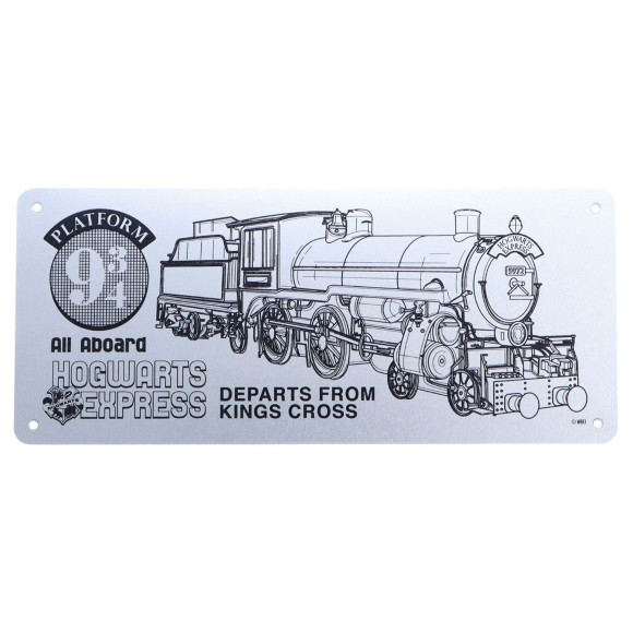 Harry Potter Blechschild Hogwarts Express Schematic