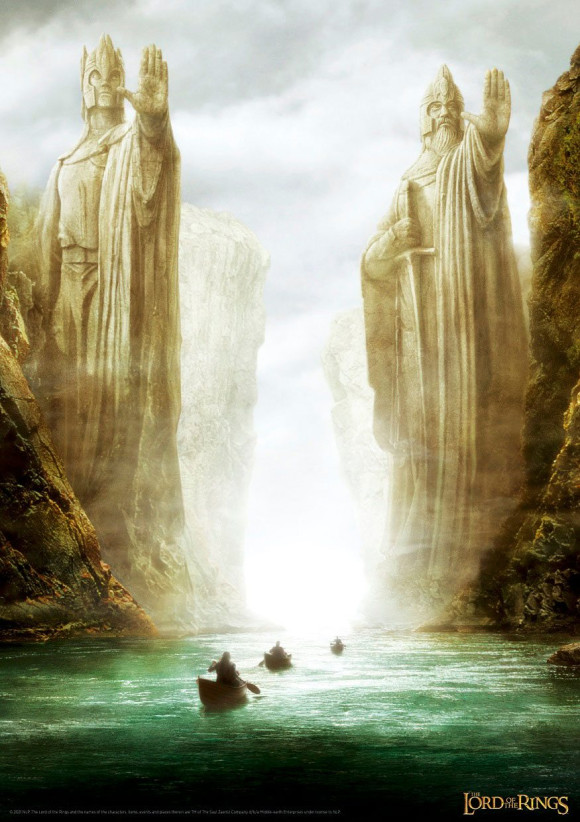 Herr der Ringe Kunstdruck The Gates Limited Edition 42 x 30 cm