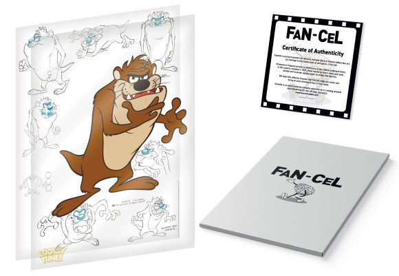 Looney Tunes Kunstdruck Limited Edition Fan-Cel Tazmanian Devil 36 x 28 cm