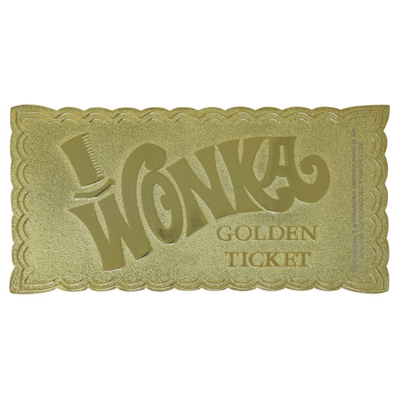 Charlie und die Schokoladenfabrik Replik Mini Golden Ticket