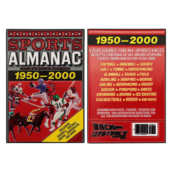Zurück in die Zukunft Metallbarren Sport Almanac Limited Edition