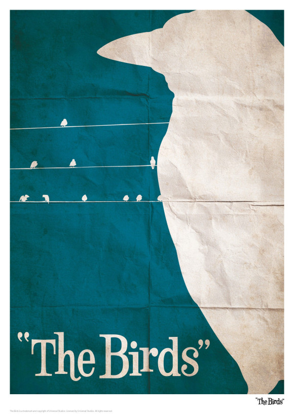 Alfred Hitchcock Kunstdruck The Birds 42 x 30 cm