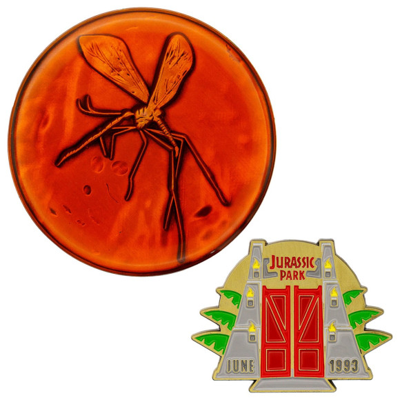 Jurassic Park Ansteck-Pin und Medaillen Set Limited Edition
