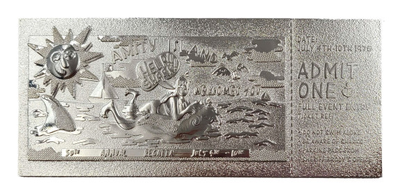 Der Weiße Hai Replik Regatta Ticket Limited Edition (versilbert)