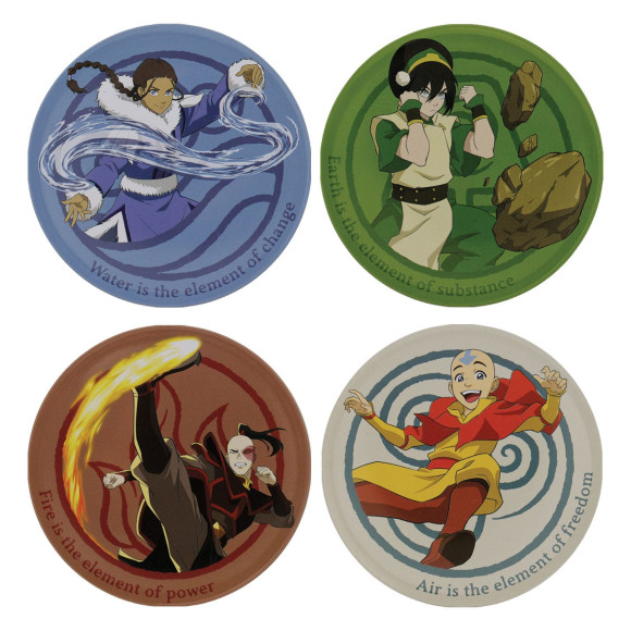 Avatar Der Herr der Elemente Untersetzer 4er-Pack