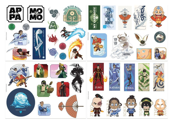 Avatar Der Herr der Elemente Tech Sticker Pack           