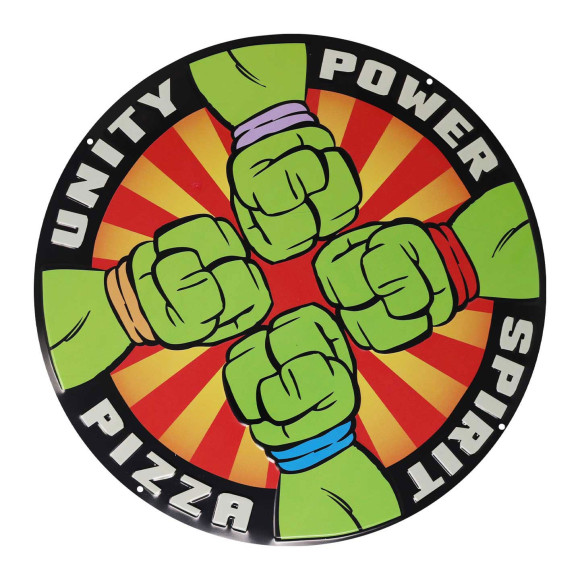 Teenage Mutant Ninja Turtles Blechschild Pizza Power