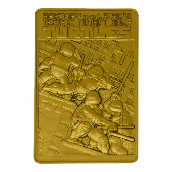Teenage Mutant Ninja Turtles Metallbarren Limited Edition (vergoldet)