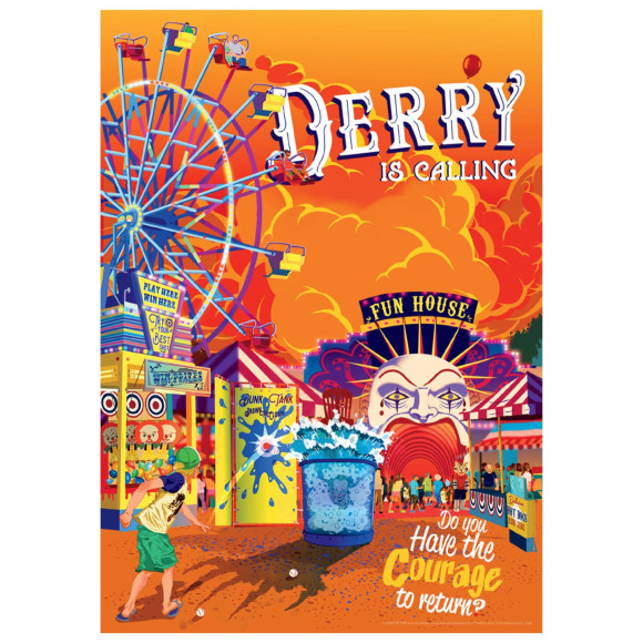 Stephen Kings Es Kunstdruck Derry Limited Edition 42 x 30 cm