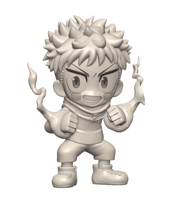 Jujutsu Kaisen Toonize PVC Statue Yuji Itadori Cartoon Color Ver. 13 cm