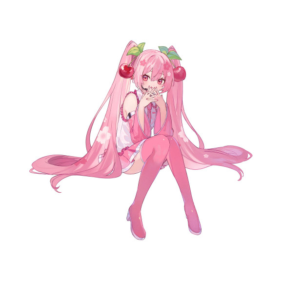 Hatsune Miku Noodle Stopper PVC Statue Sakura Miku 2023 14 cm