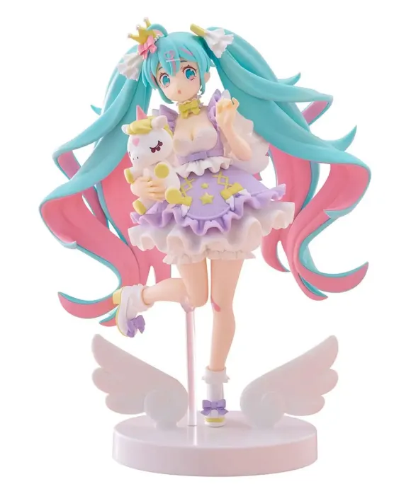 Hatsune Miku Tenitol PVC Statue Hatsune Miku Yumekawa Princess Lavender Ver. 21 cm