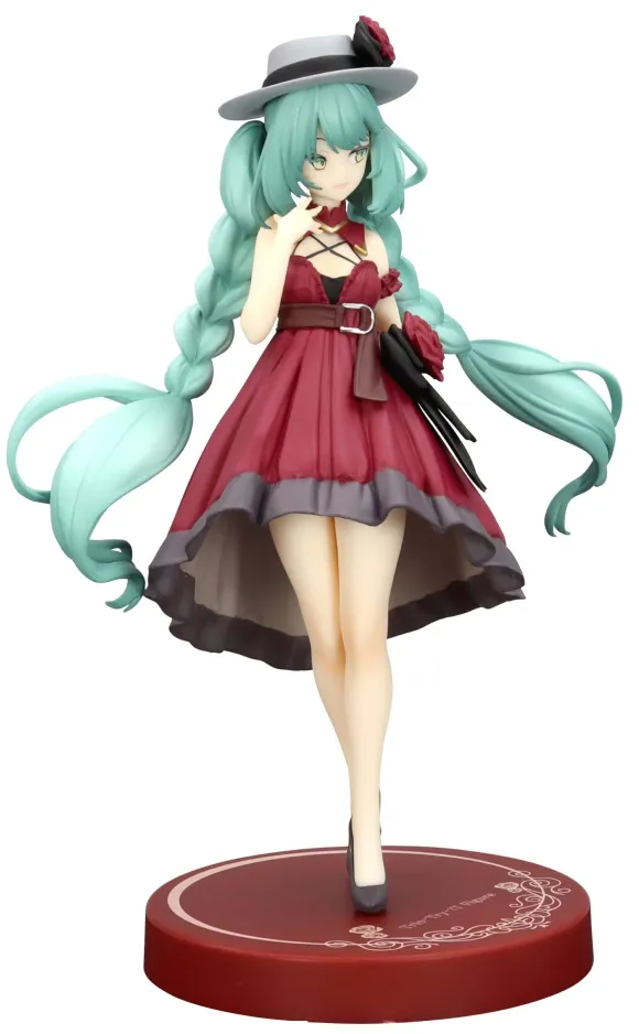 Hatsune Miku Trio-Try-iT PVC Statue Hatsune Miku Outing Dress Red Color Ver. 19 cm 
